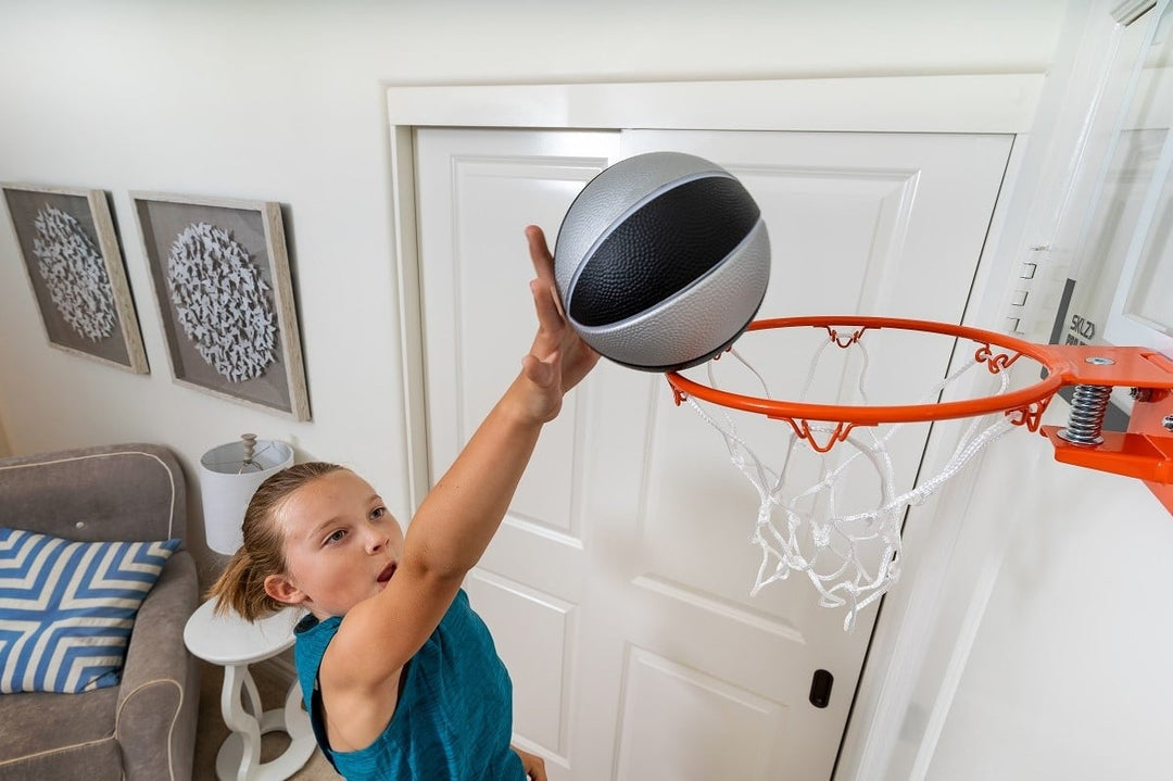 SKLZ PRO MINI HOOP SWISH FOAM BALL 5" BLACK SILVER