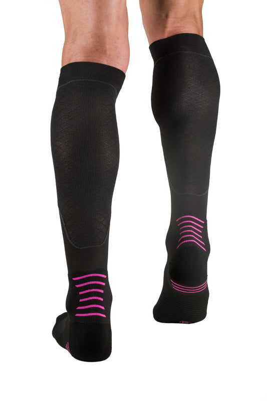 INC PRO Compressiekousen zwart / roze