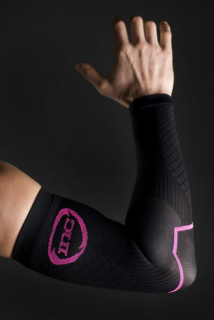 INC PRO Compressie Arm Sleeves - Zwart / Roze