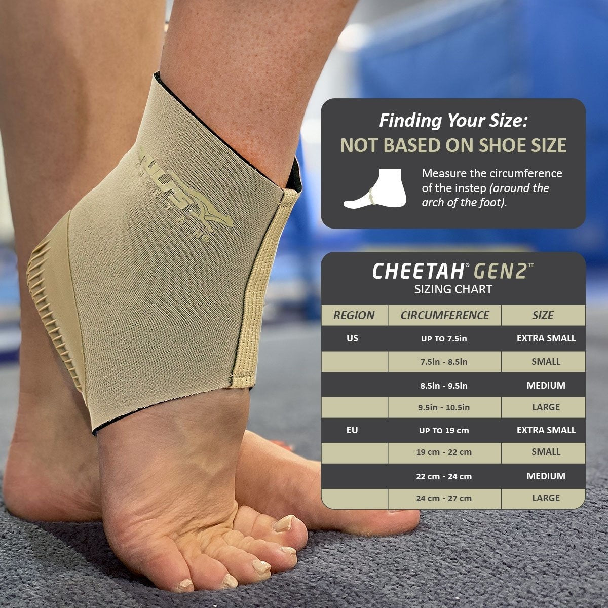 Tuli’s Cheetah Gen2 Hielcup Compressie Sleeve