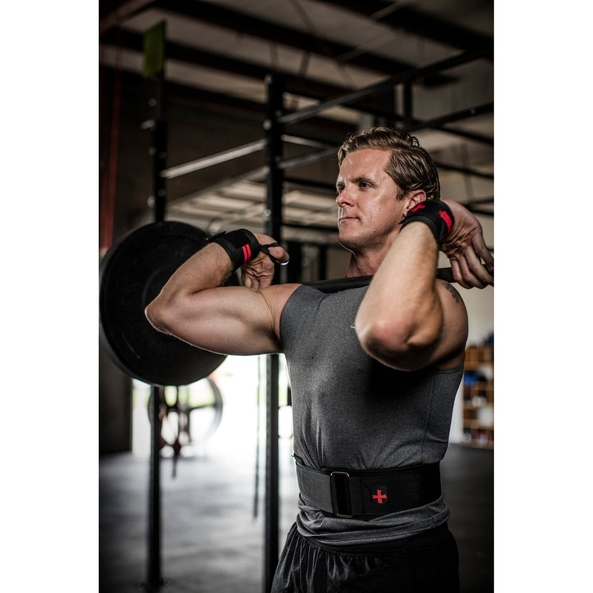 Krachttraining met Harbinger nylon gewichthefriem
