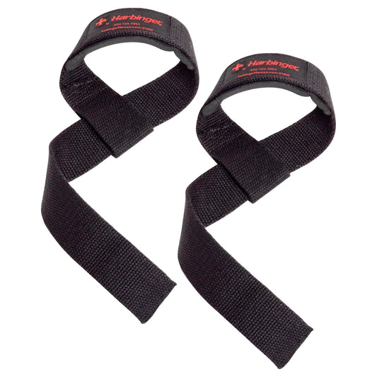 Harbinger padded lifting straps zwart