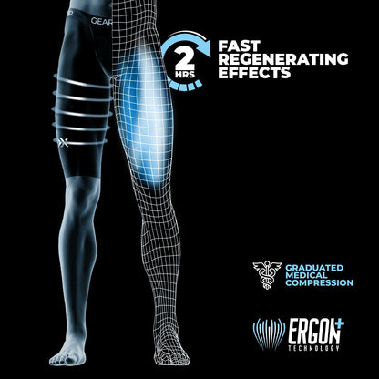 GEARXPro Recovery short tights - Zwart