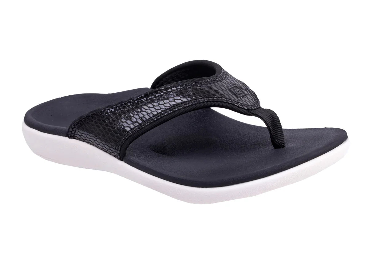 Spenco Slippers Yumi 2 dames - Gecko zwart