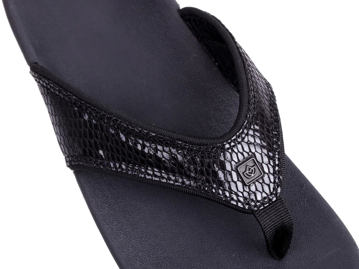 Spenco Slippers Yumi 2 dames - Gecko zwart